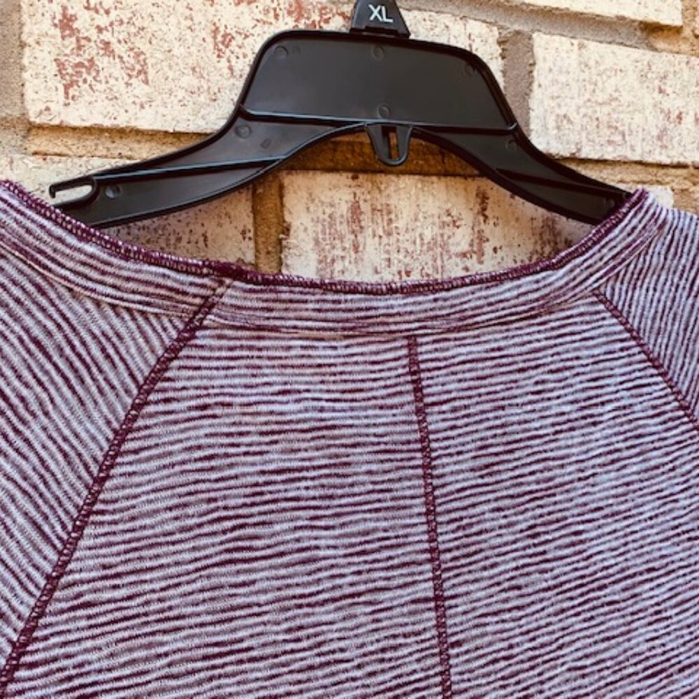 Ann Taylor LOFT boat neck top size medium purple - Picture 6 of 9